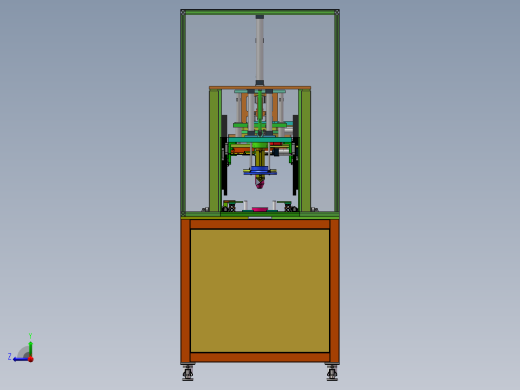 四工位电机定子绕线槽加工打点设备右视缩略图