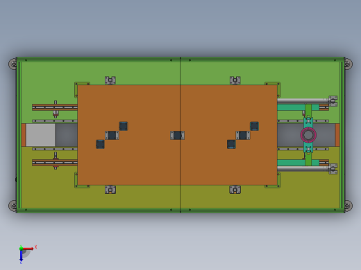 四工位电机定子绕线槽加工打点设备俯视缩略图
