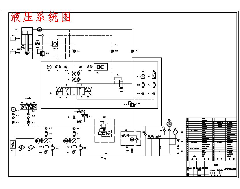 湖南某水电站船闸输水廊道反弧门630KN-3.65m液压启闭机设计5张CAD图