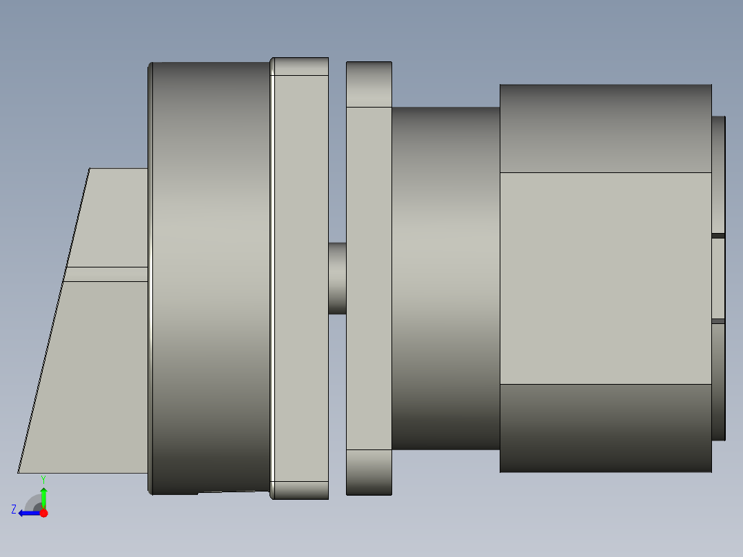 转换开关LW26-20右视图