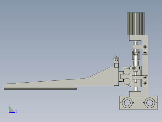 平移机构组件左视缩略图