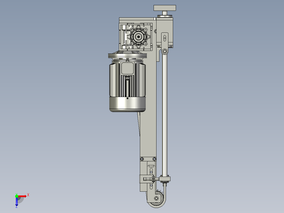 顶升2机构俯视图
