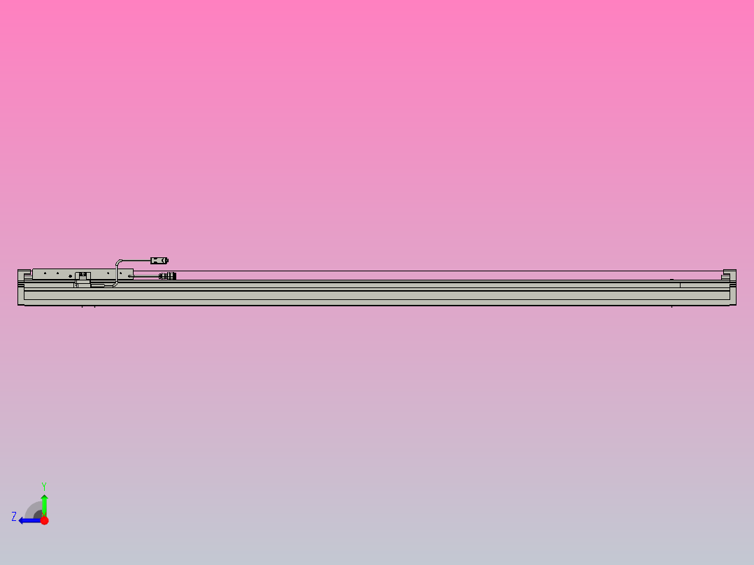 直驱直线电机轴TPA-LNP2-200-55C4-1-L1380-3-C-05-N3右视图