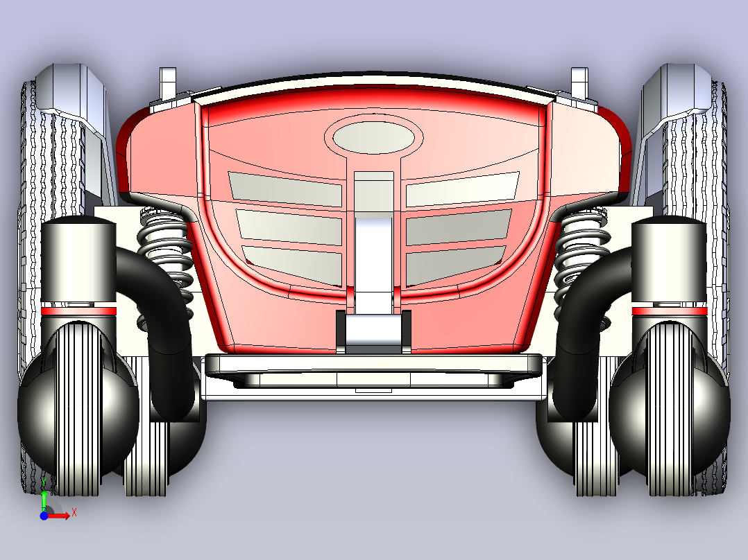 电动轮椅 代步车动力结构前视图