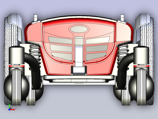 电动轮椅 代步车动力结构前视缩略图