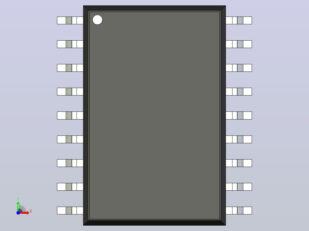 106x SOIC 封装（小外形集成电路）SOIC127P1032X265-18N前视图