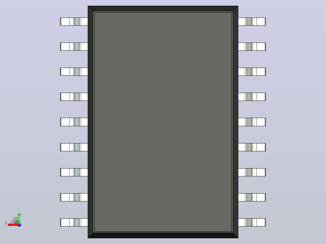 106x SOIC 封装（小外形集成电路）SOIC127P1032X265-18N后视图
