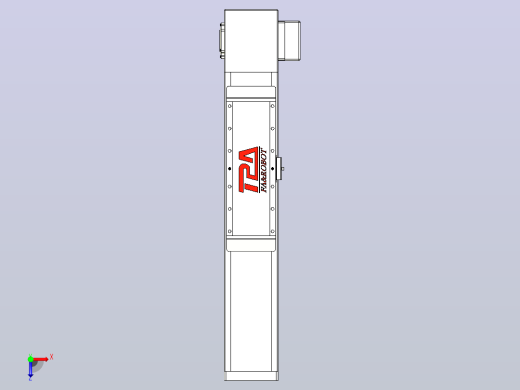 伺服电机集成皮带传动直线执行器TPA-OCB-120-224-L150-LP-P75-N3俯视缩略图