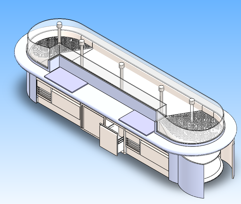 冷冻水产展示柜