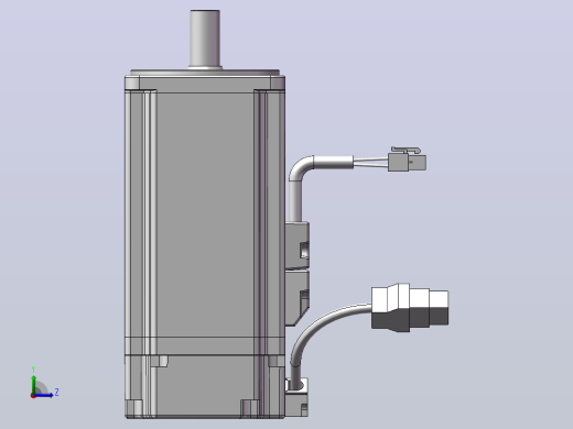 台达电机 ECMA-C10910SS（1000w增量型低惯量有刹车）左视缩略图