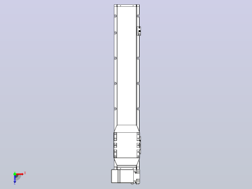 机器人皮带驱动直线轴TPA-GCB-150-P80-L650-LP-M75-N3俯视缩略图