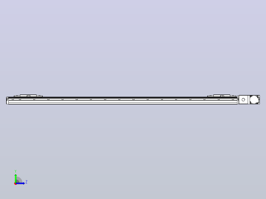 皮带直线轴双滑块型TPA-GCBS-120-P70-L575-QR-M20-N3左视图