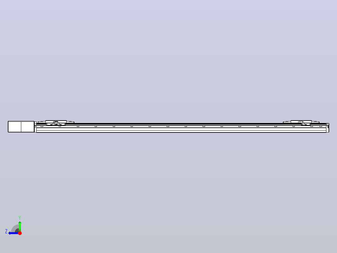 皮带直线轴双滑块型TPA-GCBS-120-P70-L575-QR-M20-N3右视图