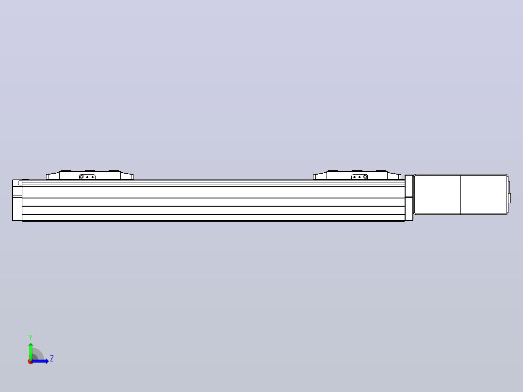 皮带直线轴双滑块型TPA-GCBS-80-P60-L125-QL-M20-N3左视图