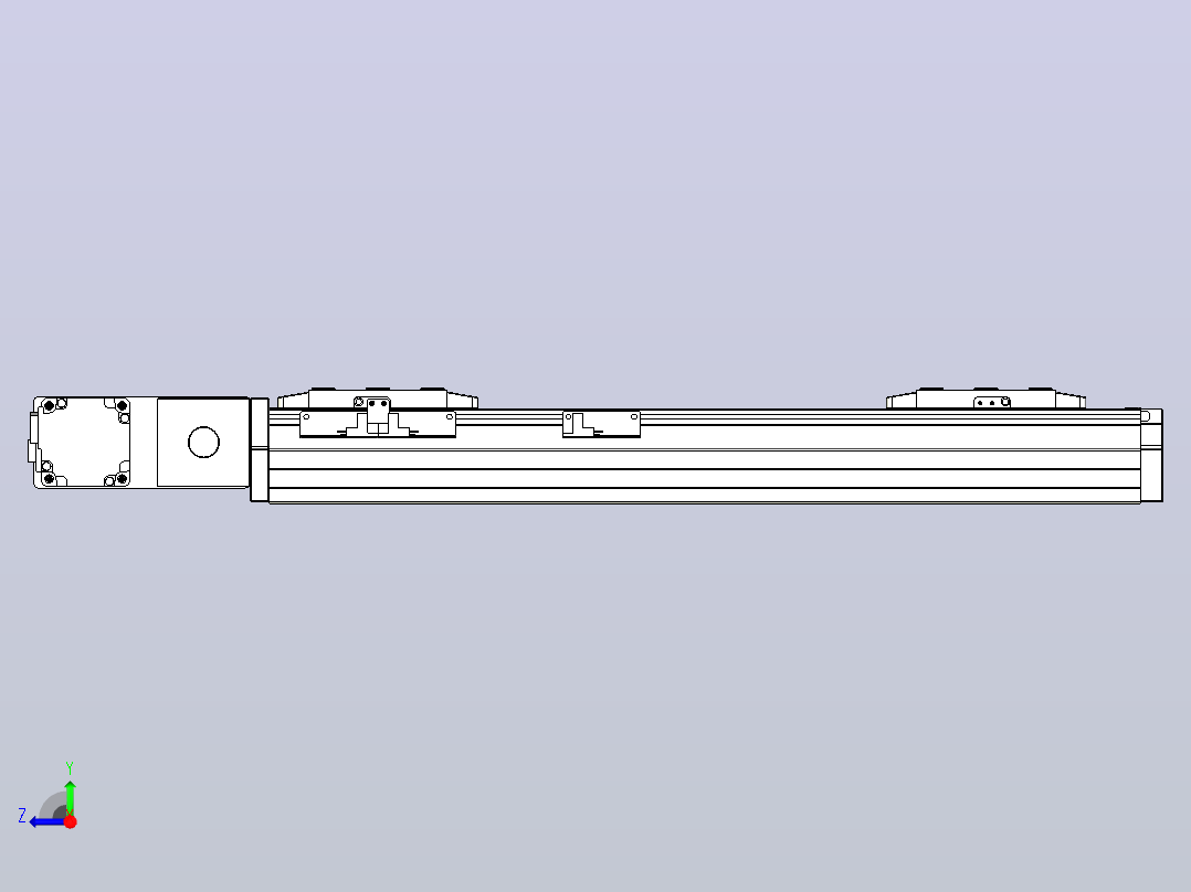 皮带直线轴双滑块型TPA-GCBS-80-P60-L125-QL-M20-N3右视图