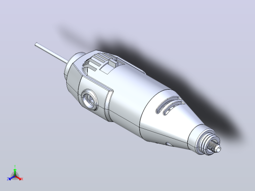 带注射模具盖的旋转工具正等轴测缩略图