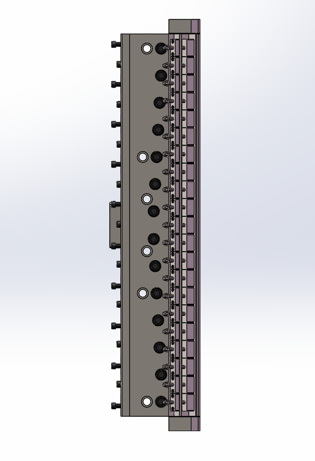1000狭缝涂布模头 sw+cad+仿真
