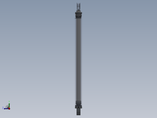焊接式液压缸（前后安装）100x80x1500 mm右视缩略图
