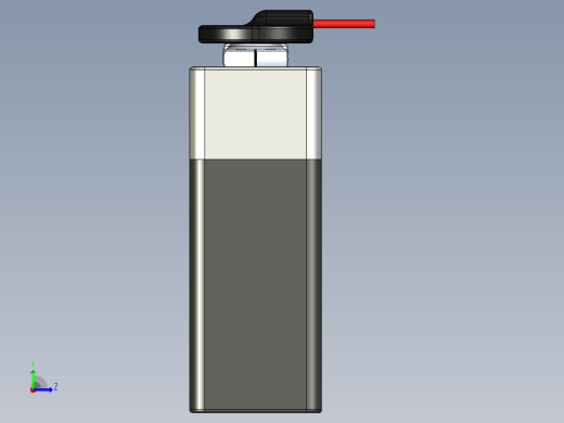 带连接器的9 V碱性电池左视缩略图