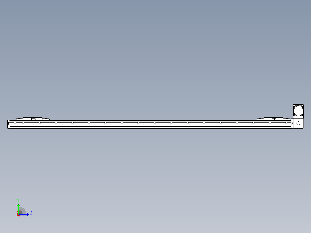 皮带直线轴双滑块型TPA-GCBS-120-P70-L625-RU-M20-N3左视图