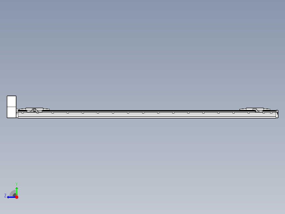 皮带直线轴双滑块型TPA-GCBS-120-P70-L625-RU-M20-N3右视图