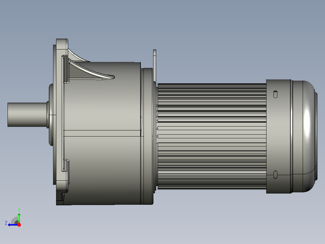 中型减速电机图纸ZV2200-S-3K-40K(40轴）右视图