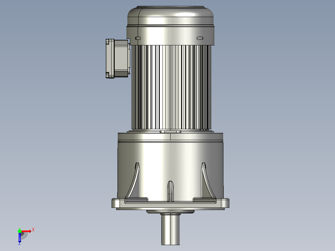 中型减速电机图纸ZV2200-S-3K-40K(40轴）俯视图