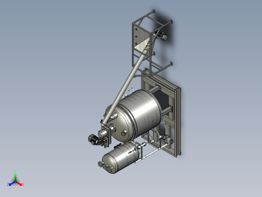 输送机 输送设备900-l-melting-tank-1-模型格式为 stp