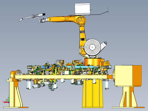汽车仪表板骨架总成机器人弧焊焊装工作站3D图纸 CATIA设计后视缩略图