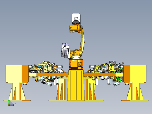 汽车仪表板骨架总成机器人弧焊焊装工作站3D图纸 CATIA设计左视缩略图