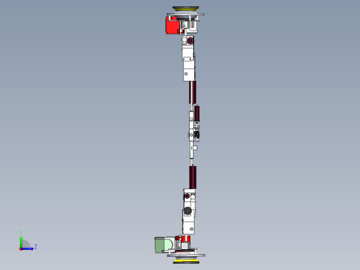 爬墙吸盘机器人三维建模图纸 SOLIDWORKS设计 单个sldprt文件左视缩略图