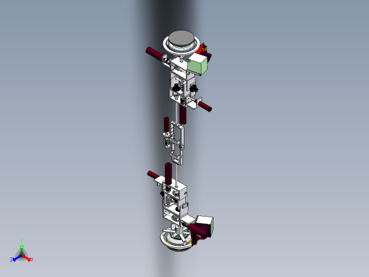 爬墙吸盘机器人三维建模图纸 SOLIDWORKS设计 单个sldprt文件正等轴测缩略图