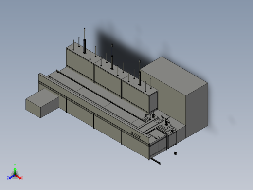 马桶盖自动修整线3D模型
