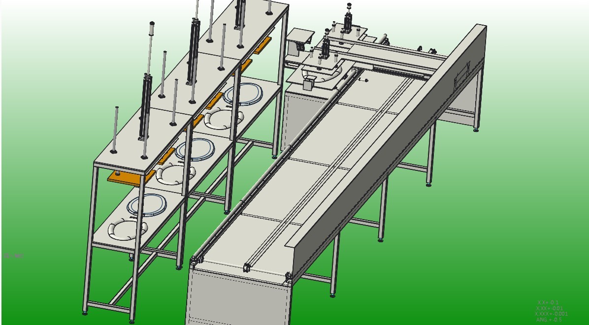 马桶盖自动修整线3D模型