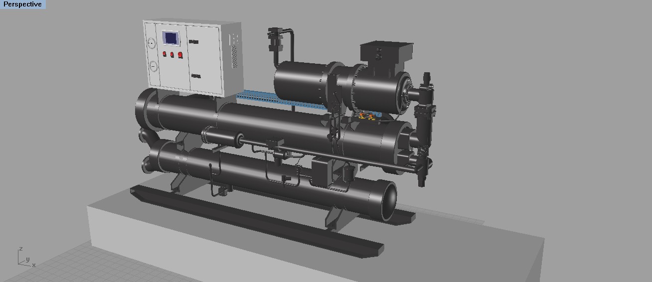 中央空调设备 制冷设备 3D模型