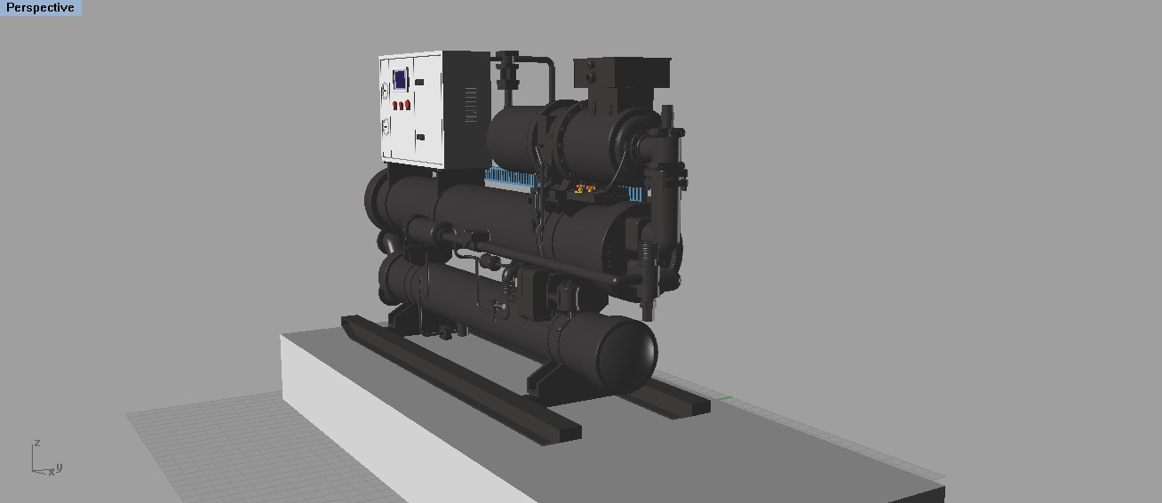 中央空调设备 制冷设备 3D模型
