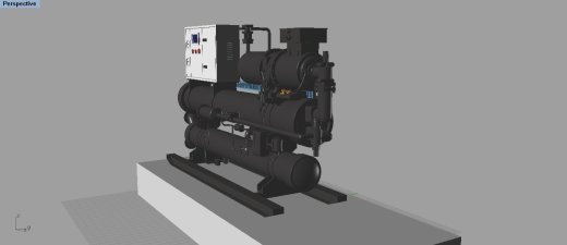 中央空调设备 制冷设备 3D模型缩略图