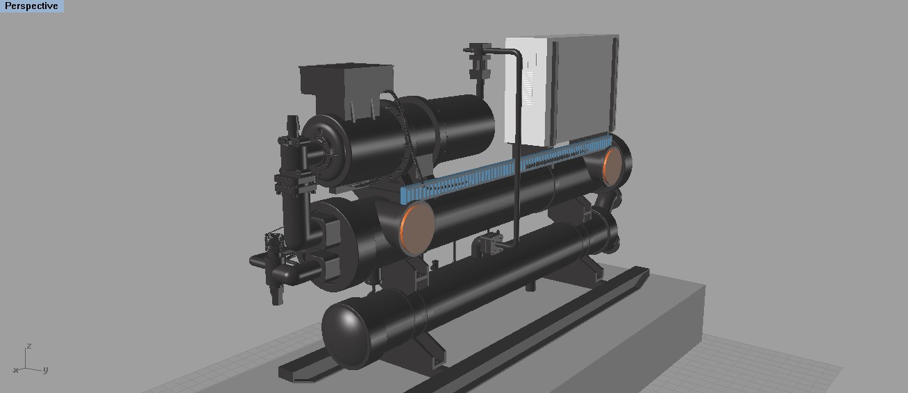 中央空调设备 制冷设备 3D模型