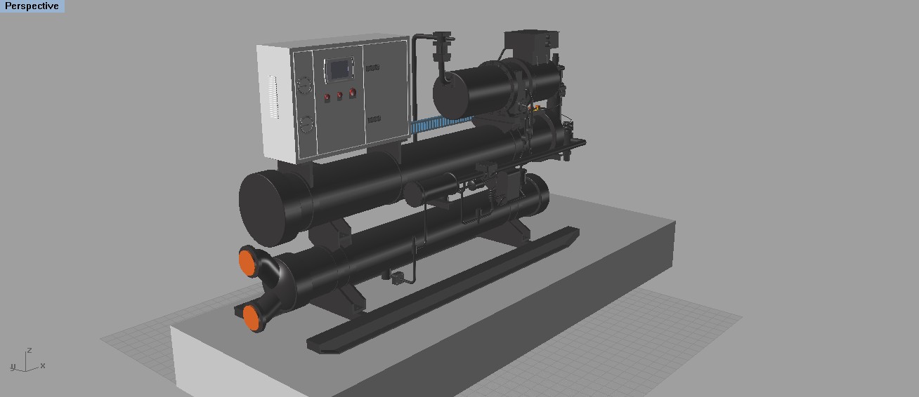 中央空调设备 制冷设备 3D模型