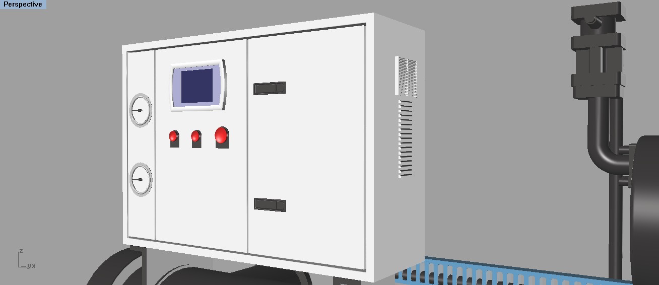 中央空调设备 制冷设备 3D模型
