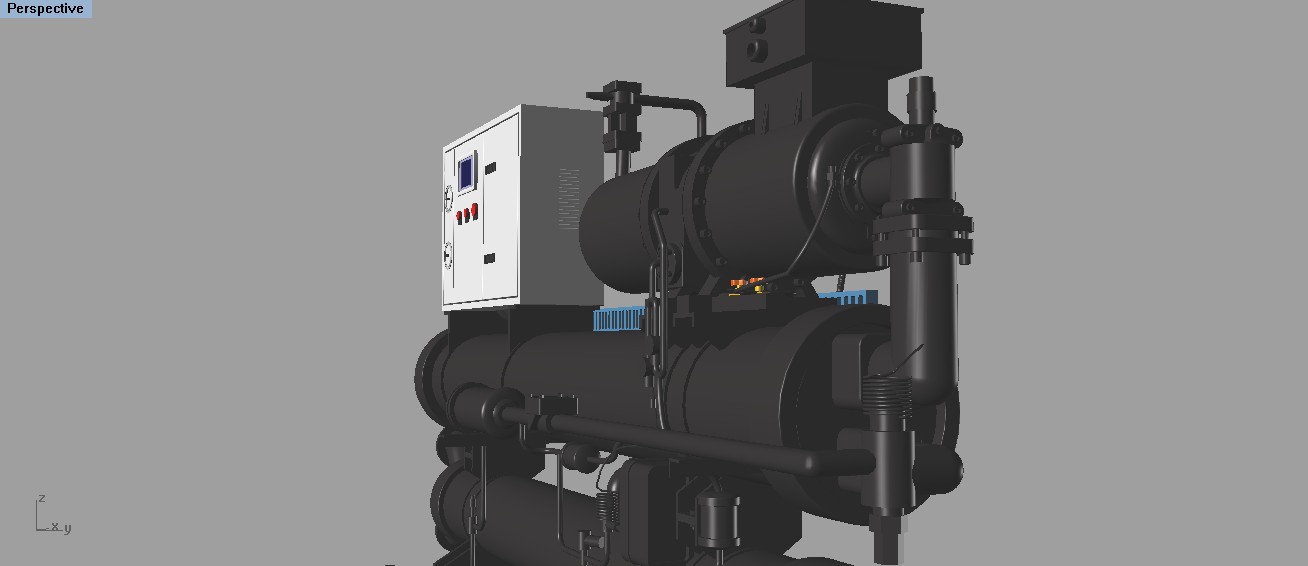 中央空调设备 制冷设备 3D模型