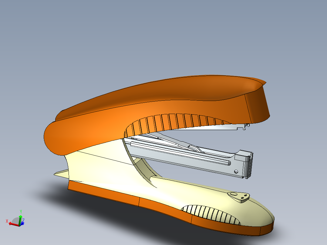 solidworks 订书机主视图