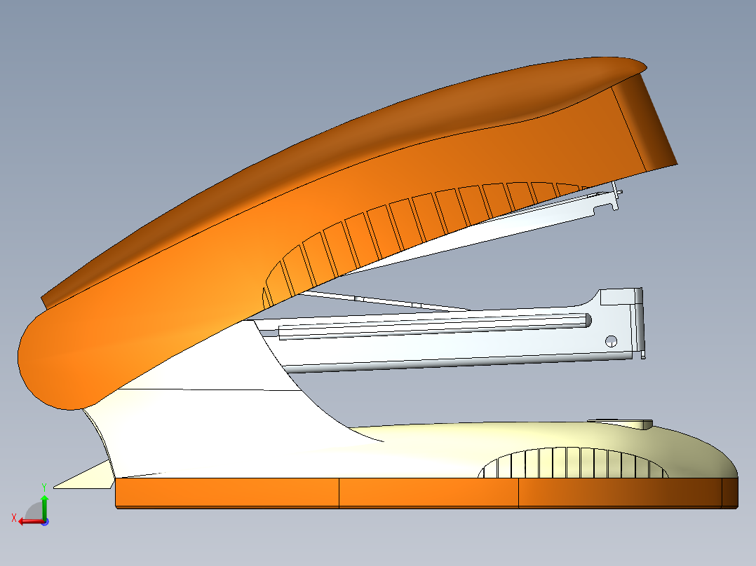 solidworks 订书机后视图
