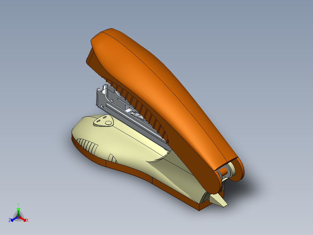 solidworks 订书机正等轴测图