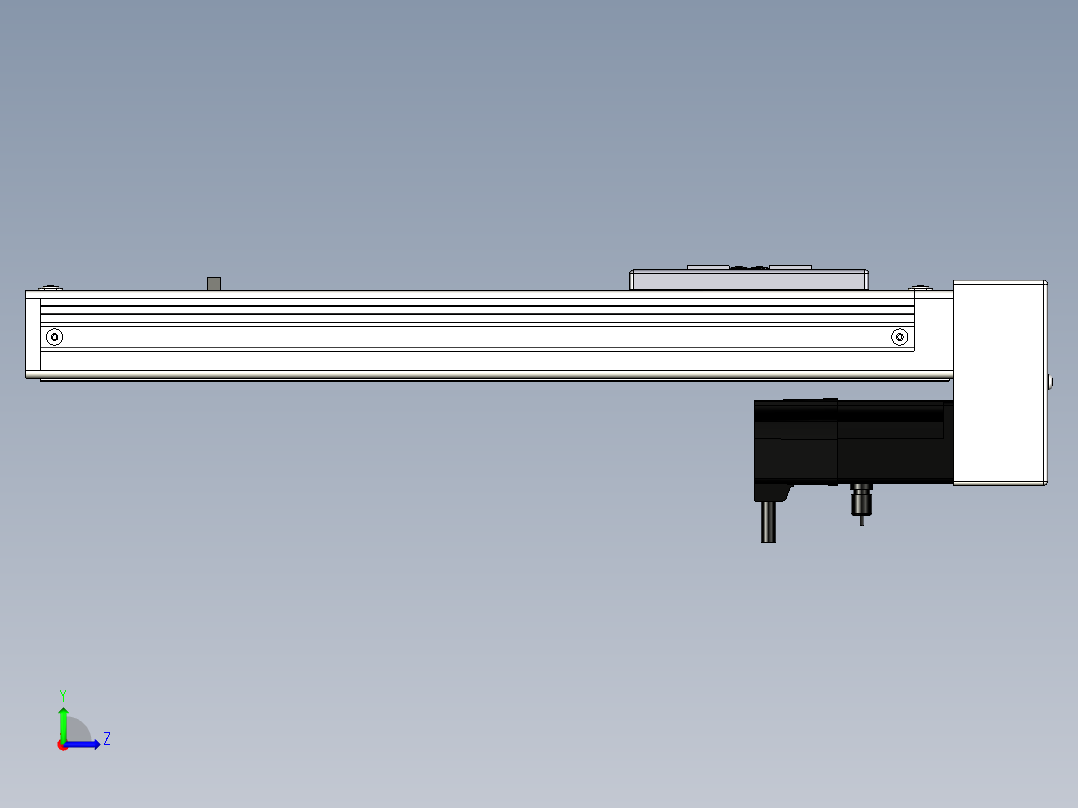 Toyo东佑达直线模组-ECH6-250-BM-M5左视图