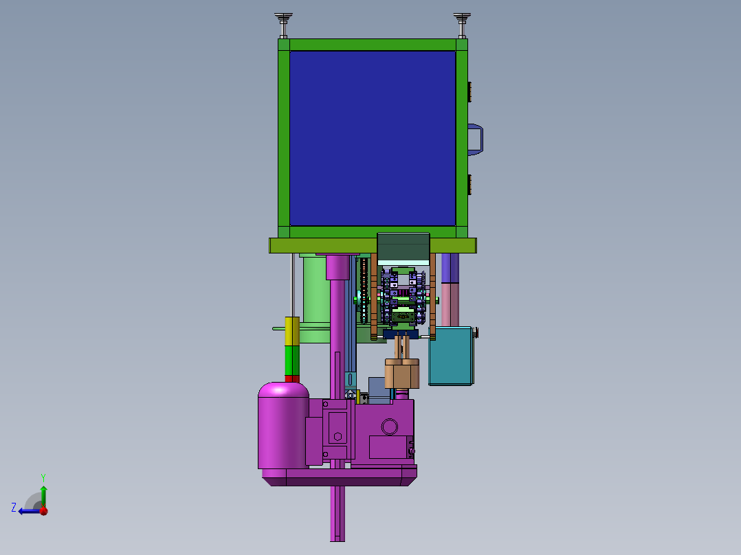 B08-链板式自动攻牙机右视图