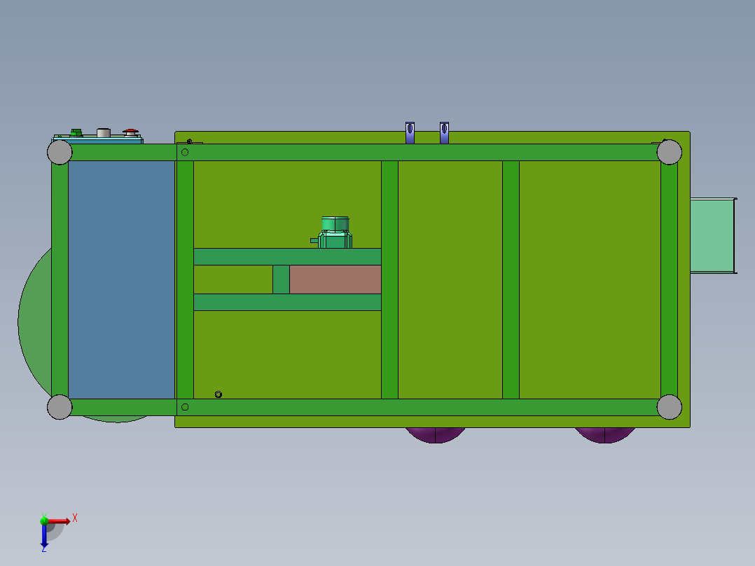 B08-链板式自动攻牙机俯视图