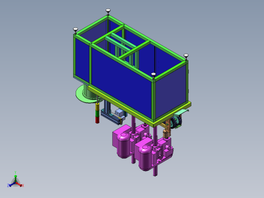 B08-链板式自动攻牙机正等轴测缩略图