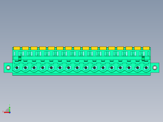 DEGSON 2EDG（M） 系列 5.0mm 螺丝锁紧可插拔接线端子组-2EDGKDAM-5.0-16P-14-00AH后视缩略图