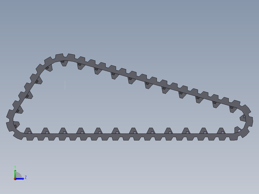 橡胶履带左视图